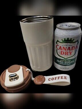 Cream Stainless Travel Tumbler - Insulated Cup
